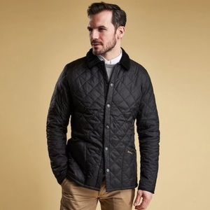 BARBOUR men’s quilted jacket black M